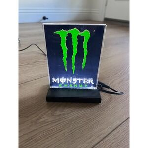 Monster Energy LED Light Up Sign Tabletop Acrylic Display